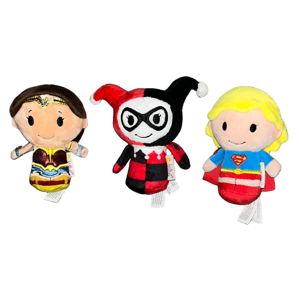 Hallmark DC Comics Itty Bittys Harley Quinn Wonder Woman Supergirl Plush